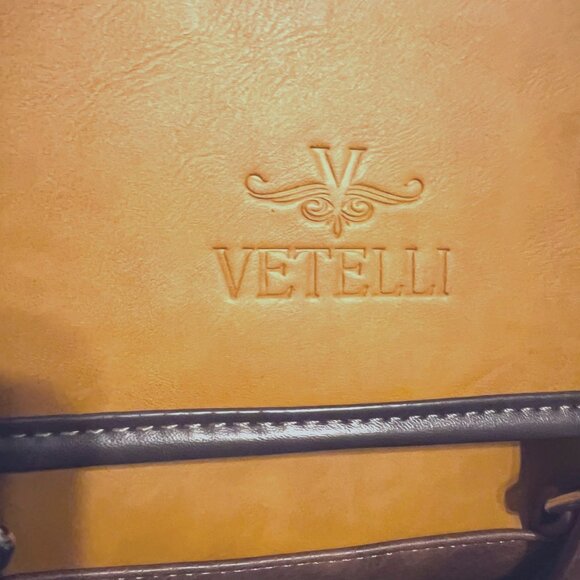 Vetelli Men's (Unisex) Hanging Travel Toiletry Bag-NWOT-Brown/Camel-Storage Bag - Picture 6 of 16
